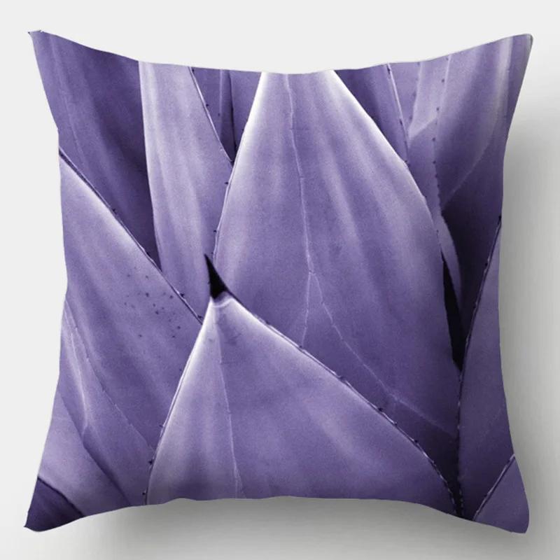 Purple Geometric Decorative Cushion Cover Pillow Pillowcase Polyester 45*45 Throw Pillows Home Decor Pillowcover
