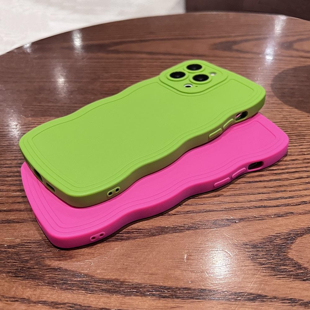 Aranyos cukorka göndör hullámos telefontok iPhone 16 15 14 13 12 11 Pro Max XS X XR 7 8 Plus SE puha szilikon lökhárító védőtok