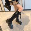 Long Boots Women's British Style Thick-legged Knight Boots Fat Mm Big Tube Circumference High Boots Slim Fashion Ins Trendy Women's Boots