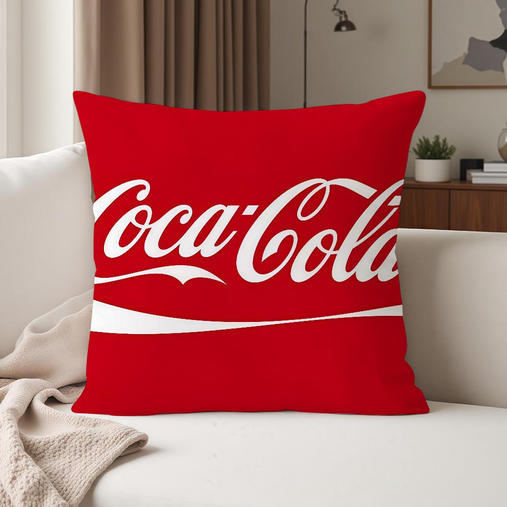 Fashion Print C-Coca C-Cola Pillow Case Suitable For Bedrooms Living Rooms Cars Home Decoration