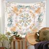 Bohemisk Väggbonad med Mandala-mönster Vintage Design för Sovrum Estetisk Rumsdekor eller Fotostudiobakgrund