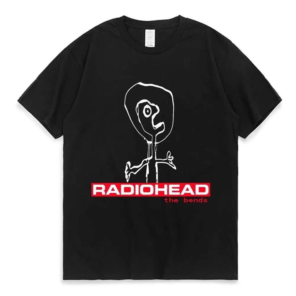 T-shirt Radiohead The Bends d'été pour Hommes Femmes Coton Hip Hop Manches Courtes Vêtements T-shirts Hauts Cadeau pour Fans