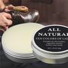 Læderrensende Creme - Læderfarvende Balsam Med Minkolie - Genopbyggende Og Vedligeholdende Creme Til Tasker, Lædermøbler
