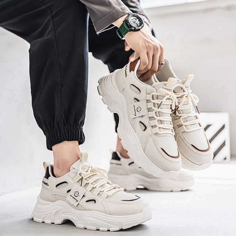High -quality Men's Tennis Shoes New Casual Air-breathable Fashion Sneakers Mens Outdoor Comfortable Skid Platform Shoes