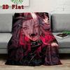 Hazbin Hotel 2D Flat Pattern Flannel Blanket High quality All Seasons Warmth and Comfort Perfect for Christmas Gifts.MMT0918540