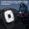 1-8pcs LED Clip Lamp 3 Lighting Modes LED Flashlight Clip Safety Warning for Jogging Night Walking for Fishing Hiking USB Rechar