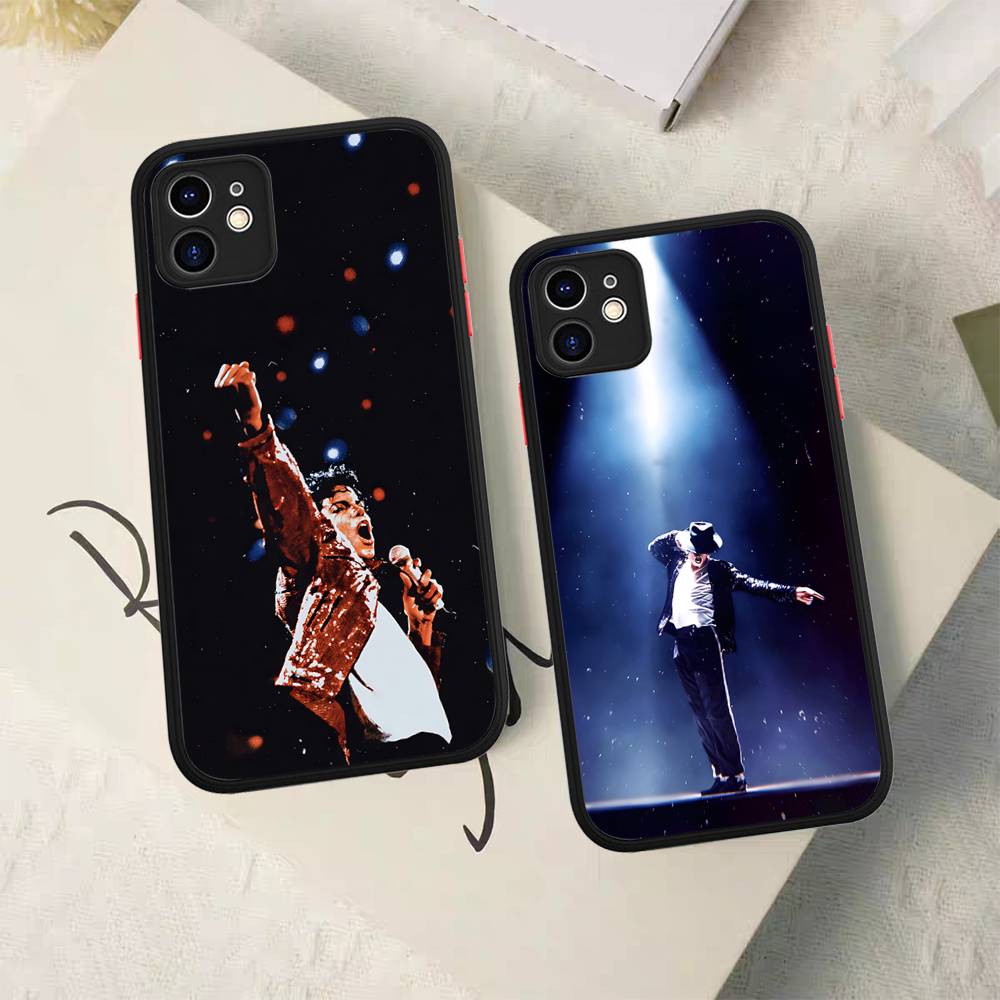 80s Pop Singer M-Michael J-Jackson Matte Transparent Phone Cover For IPhone Case 16 15 14 13 12 11 Pro Max X XS Max Plus