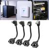 Shielded Cat6 RJ45 Cable Extender Flexible Angle Adapter FTP Connectors for Cat5e Cat5 Networks
