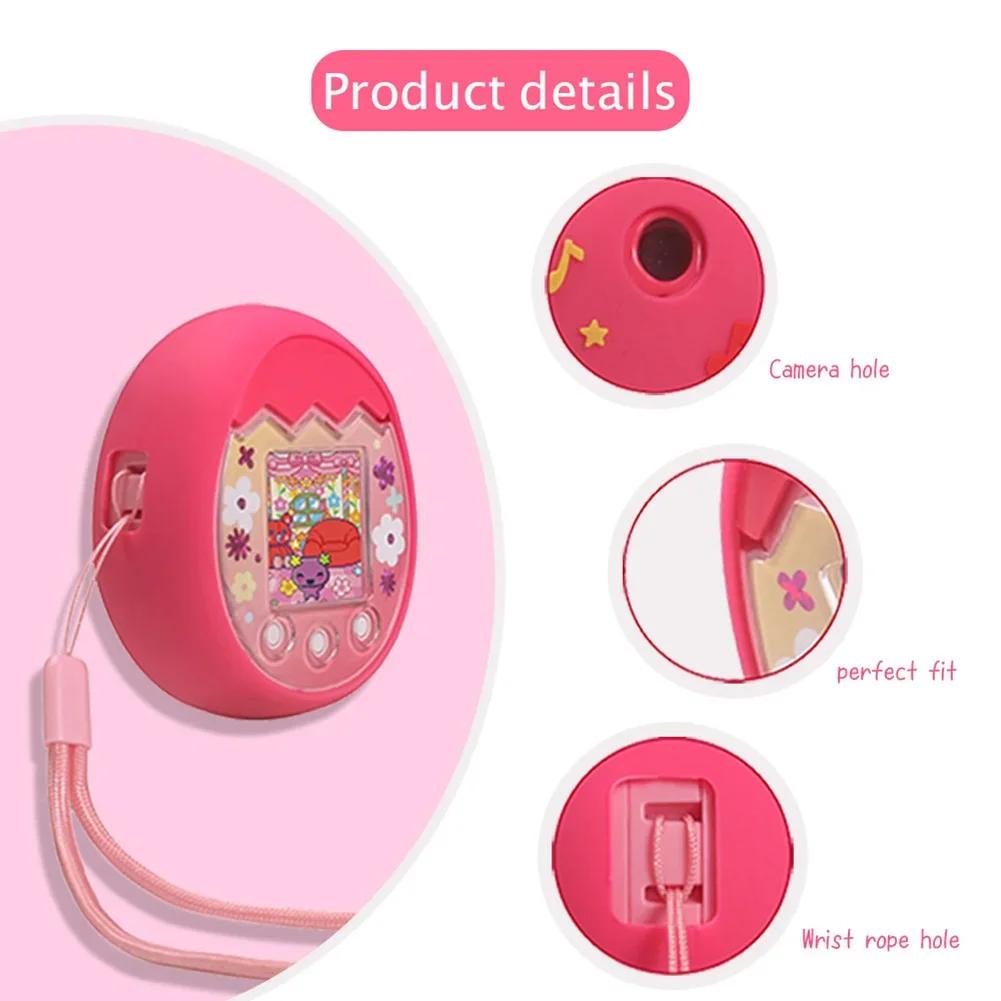 Tamagotchi spalvoto ekrano dėklas Silikoninis maišelis Tamagotchi Pix virtualiam augintiniui Dėklas skaitmeniniams elektroniniams augintiniams Vandeniui atsparus