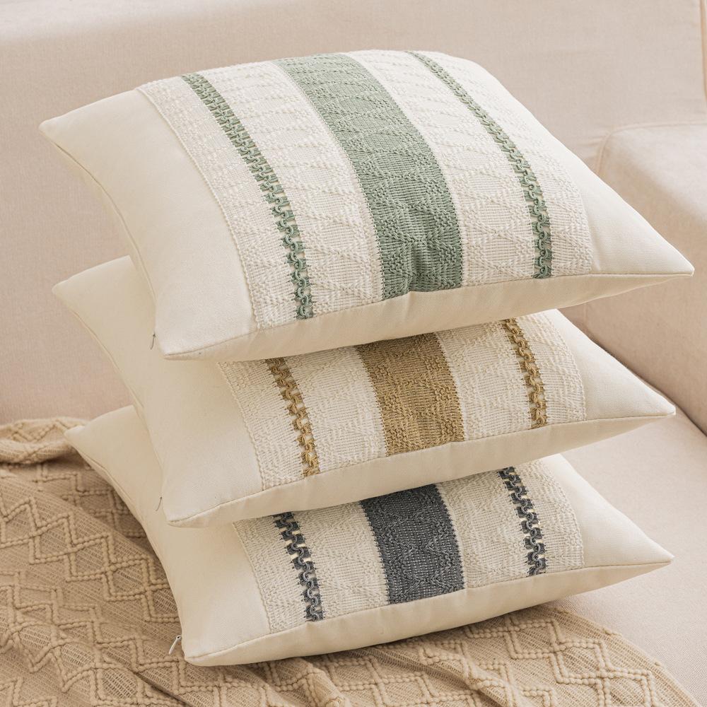 Boho Decorative Pillow Covers Farmhouse Rustic Couch Throw Pillowcase Summer Cushion Covers Retro Woven for Bed Sofa Chair Decor