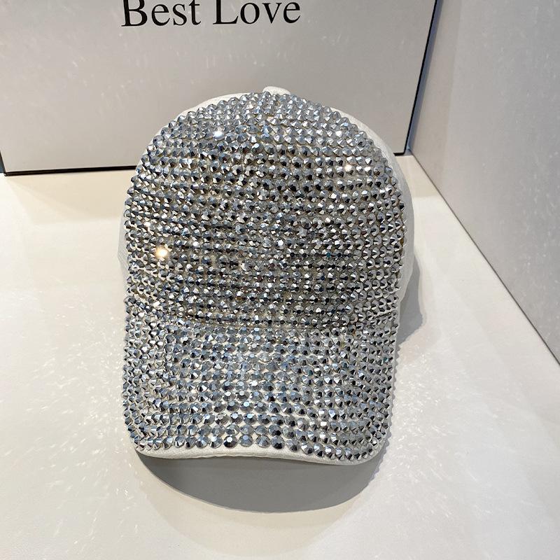 Summer Ladies Baseball Cap Korean Wild Spring and Autumn Rhinestone Caps Fashion Personality Street Highlights Hip-hop Hats KTB