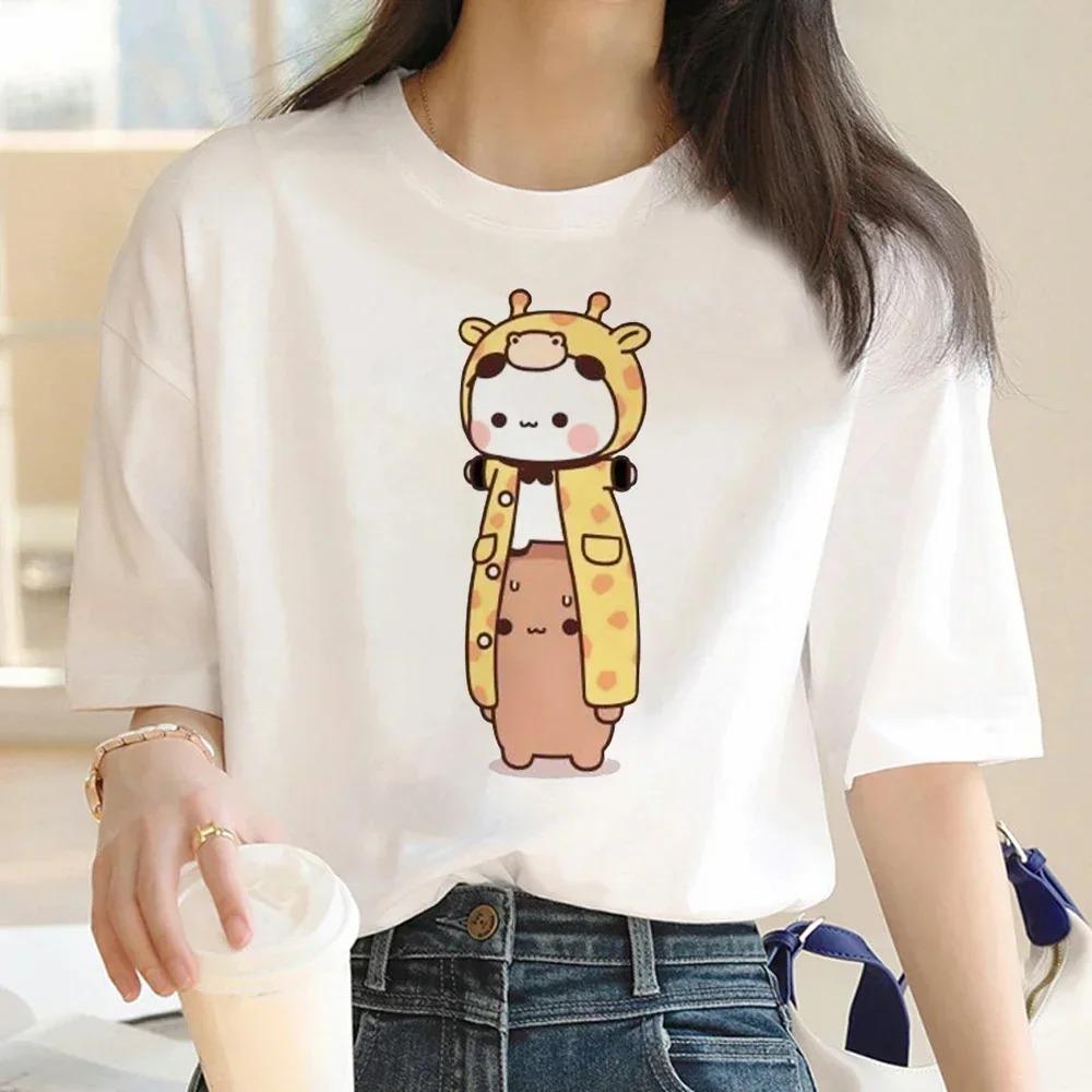 Bubu Dudu Tshirt FeUnisex Designer Anime Cute Girl Pattern Fun Harajuku Tshirt Summer Cotton Casual Breathable Loose Top