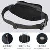 WATERFLY Waist Waist Bag for Men and with Extension Multiple Comfortable Earphone for and Gray Pouch, Women, Belt, Water-Repellent, Lightweight,