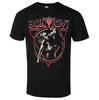 Bon Jovi Triangle Overlap Art Pattern Classic Rock Band T-shirt - Casual Trendy Style Cotton T-shirt for Men and Women