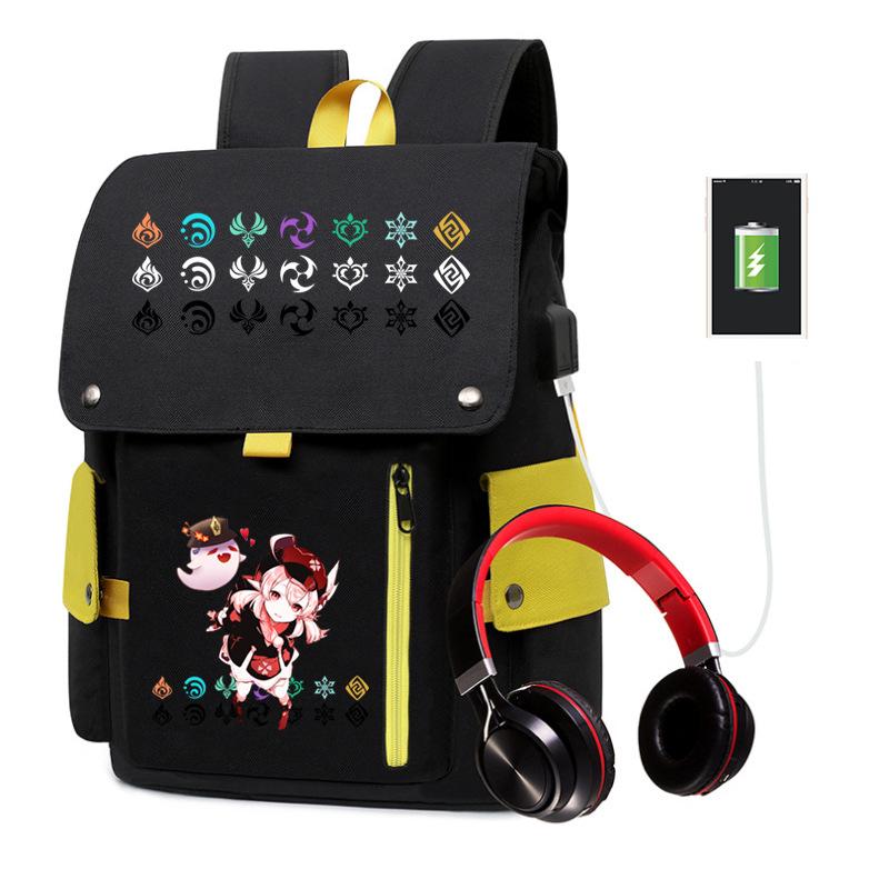 Elementary School Students In Grades 1-6 Waterproof Large-capacity Schoolbag Adolescent Yuanshen Backpack