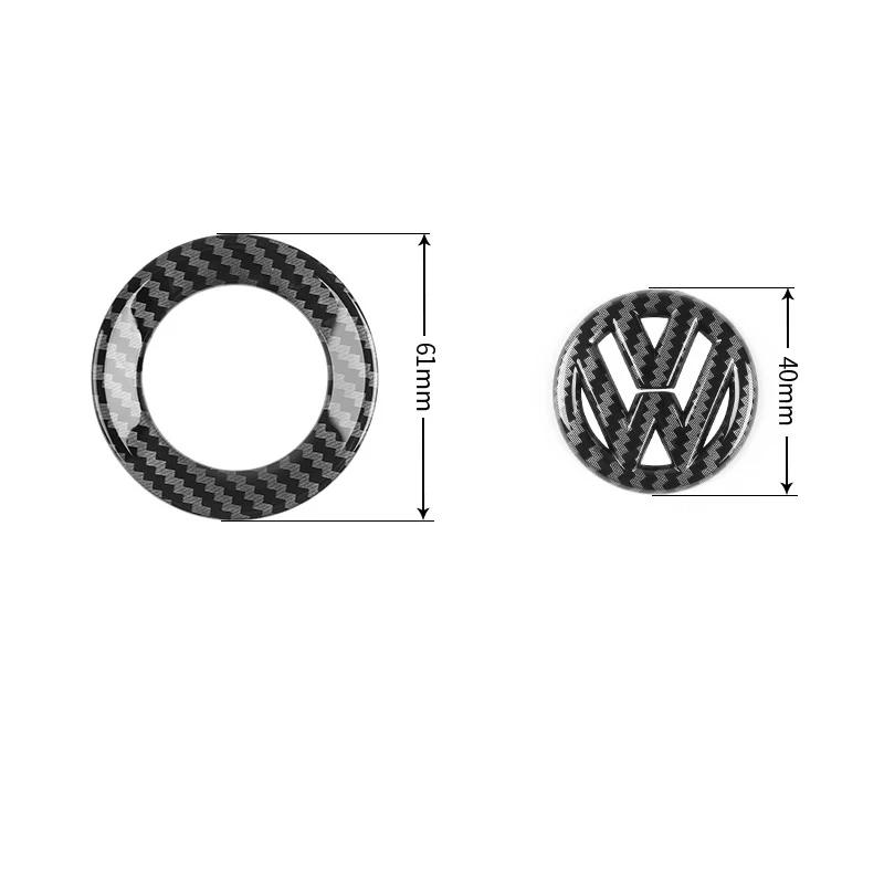 For VOLKSWAGEN VW Car Steering Wheel Emblem Sticker Interior Accessories For Volkswagen GTI Polo Golf Passat Scirocco Beetle Tig