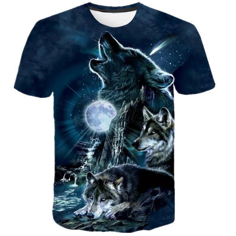 Summer 3D Digital Eagle Printed Tops Men Fashion Plus Size Short Sleeve T-shirt
