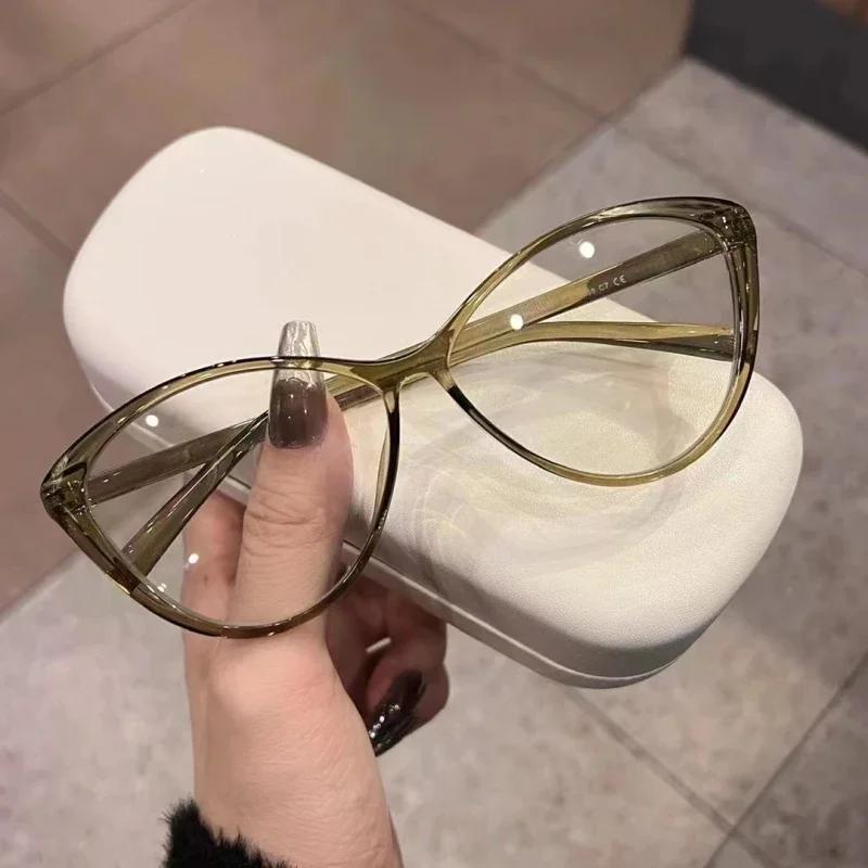 5 Colors Luxury Cat Eye Myopia Glasses New Trend Ultralight Near Sight Eyeglasses Men Women Vintage Retro Minus Diopter Eyewear