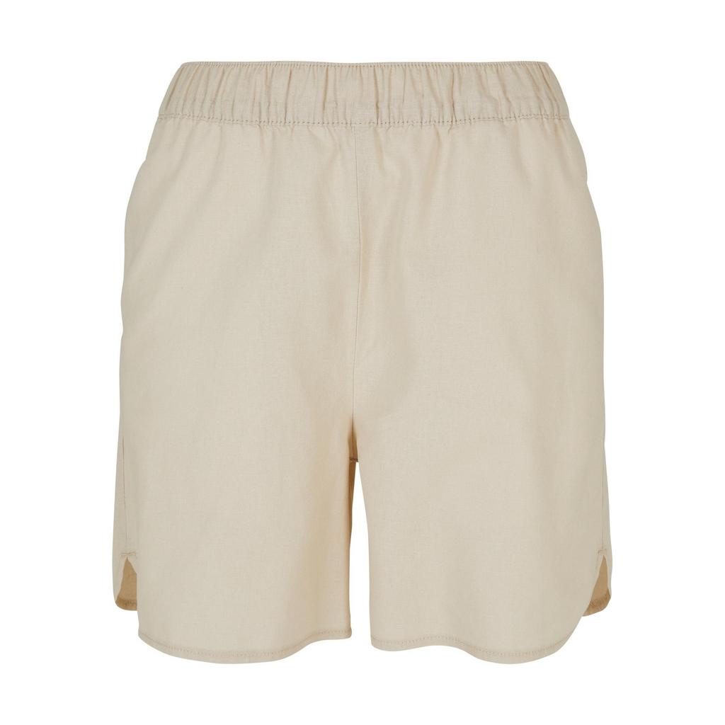 Shorts Casuais de Mistura de Linho Feminino Urban Classics