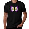 Non-binary Butterfly T-shirt Man T Shirt Cotton T Shirt Man Designer T Shirts Designer T-shirt