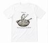 Grappige Kikker Dat Is Het Je Gaat In De Soep Unisex Wit T-shirt
