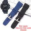Bracelet de Montre en Silicone pour Casio Série PROTREK PRG-650Y Prg600 PRW-6600 Bracelet de Montre 24mm Bracelet