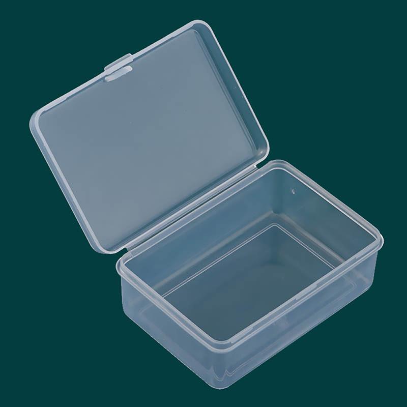 Transparente Aufbewahrungsbox aus Kunststoff, quadratisch, für kleine Gegenstände, Verpackungsboxen, Schmuck, Perlen, Behälter, Kleinigkeiten, Organizer