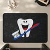 Dental Dentist Protects Teeth Welcome Rug Doormat Print Floor Mat Living Room and Bedroom Hallway Entry Foot Mat Fun Decor