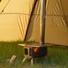 Stainless Steel Chimney Straight Pipe Tent Wood Stove Chimney Pipe Adjustable Stainless Steel Chimney Straight Pipe