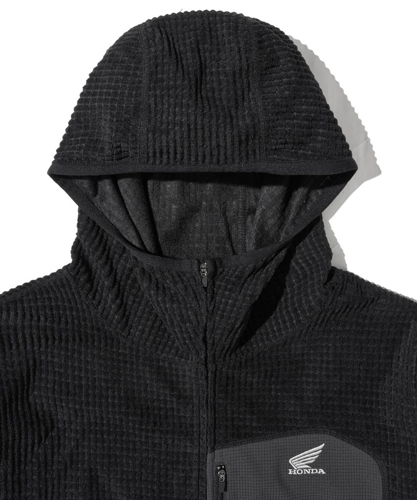 Phyps Motorcycle H-Tech Grid Fleece Ventilation Hoodie Zip-Up