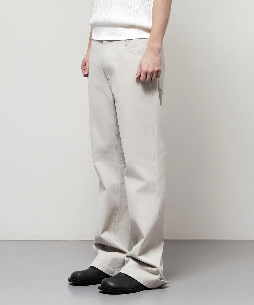 IL CORSO Action Flare Cotton Pants Cream Iepa5E103Cr