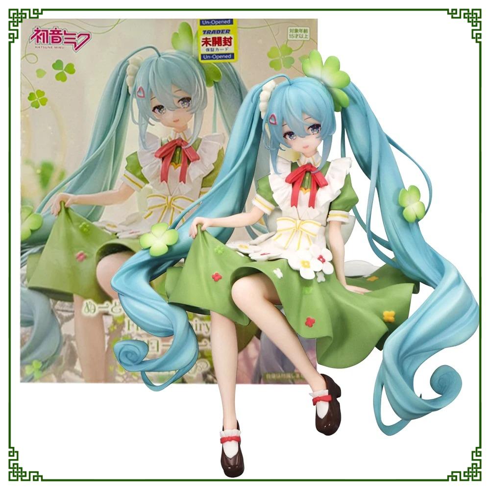 Hatsune Miku Noodle Stopper, Lucky Grass, Fairy Action Figure, PVC Collection Model, Ornament Toys, Gifts, 15cm