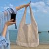 Yogodlns Designer Knitted Handbags Female Large Capacity Totes Women's Pack Summer Beach Bag Big Purses Casual Hollow Woven Shoulder Bags