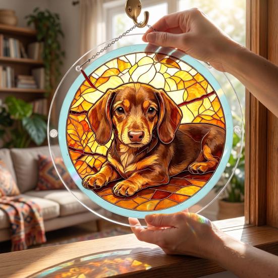 Akrilik Yapboz Güneşlik, Vitray Pencere Askı Süsleri, Ev İçin Kendin Yap Yapboz Güneşlik Kiti, Bahçe Dekorasyonu, Kadınlar, Anneler İçin Hediye,