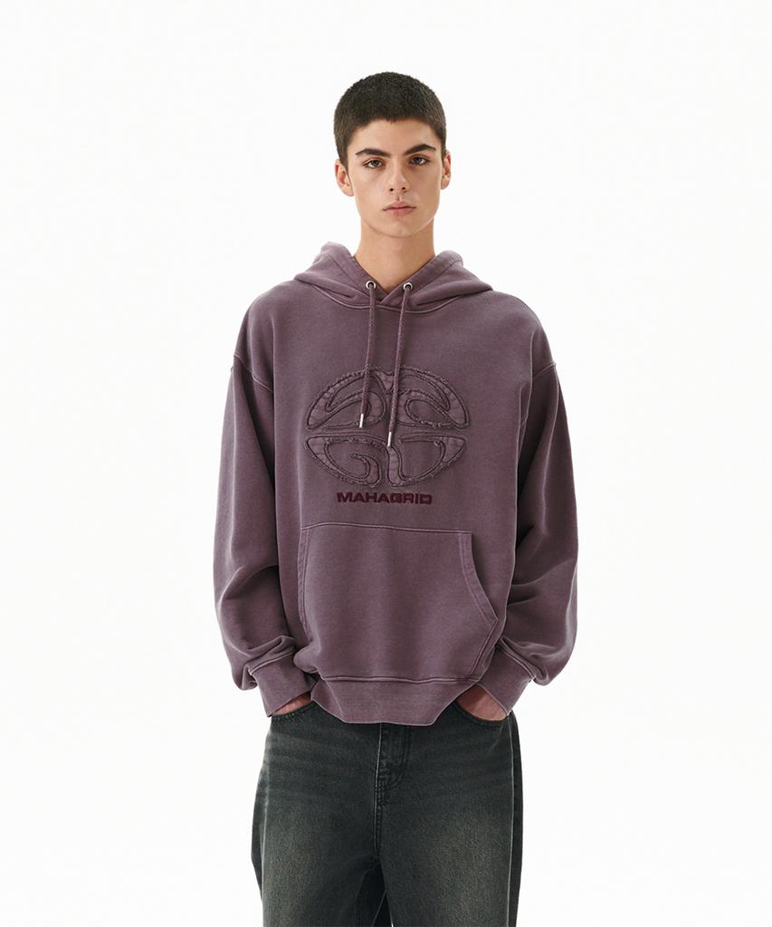 PIGMENT Eclipse Logo Hoodie Deep Purple(Mg2Ffmm411A)
