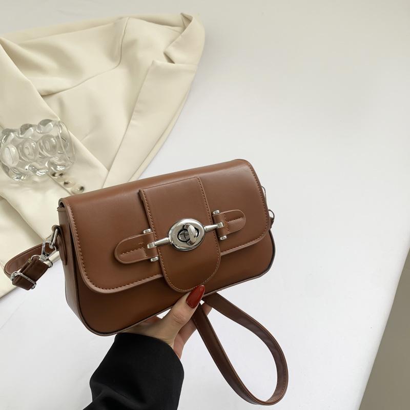 Fashionable Niche Fashionable Crossbody Bag for Women New Summer Retro Small Square Bag Texture Commuter Shoulder Bag for Women