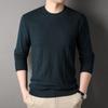 Young and Middle-aged Men's New Spring and Autumn Round Neck Long-sleeved Sweaters, Slim and Handsome Pullover Men's Bottoming Shirts