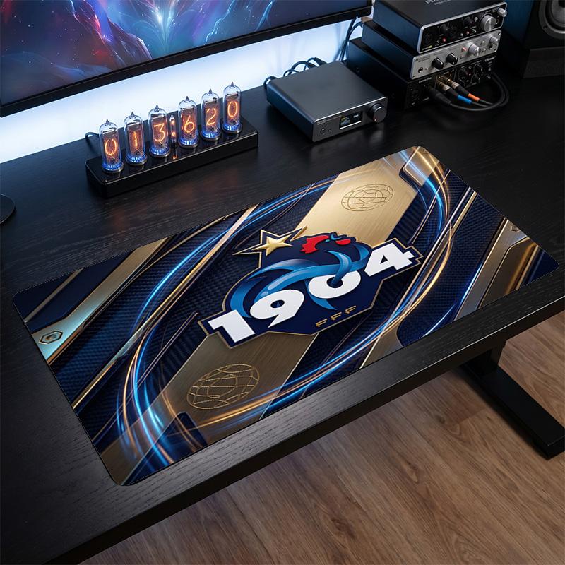 France Football Crest Mouse Pad, Extended Non Slip Rubber Desk Mat for Gaming Office Laptop Fan Gift
