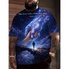 Men's Fashion 3D Printed Men's T-Shirt Round Neck Short Sleeve Trendy Street Wear
