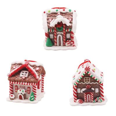 Creatieve Zachte Klei Kersthuis Hanger - Feestelijke Broodklei Decoratie