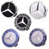 XHWHJ1 2025 Hot For Mercedes Benz 4PCS For Mercedes Benz Car Wheel Center Cap Hub Covers Badge For W204 W203 W205 W124 W221 C E S GLE C