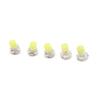A ABSOPRO T3 Car Wedge LED Light Dash Gauge Instrument Light Bulb Plastic White (Set of 5)