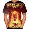 Nyári új divatos amerikai heavy metal testamentumos zenekar férfi 3D nyomtatású póló unisex hip-hop hétköznapi póló menő rock utcai