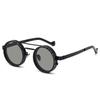 Vintage Round Steampunk Sunglasses For Men Women Outdoor Sport Shades -Level Adjustable Dimming Sun Glasses Uv400