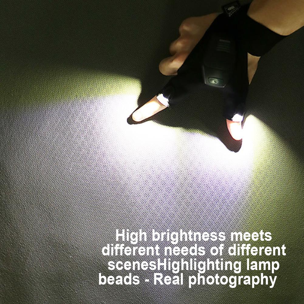 Outdoor Led Fishing Gloves High Brightness Flashlight Fishing Accessories Birthday Gift Gadgets For Men