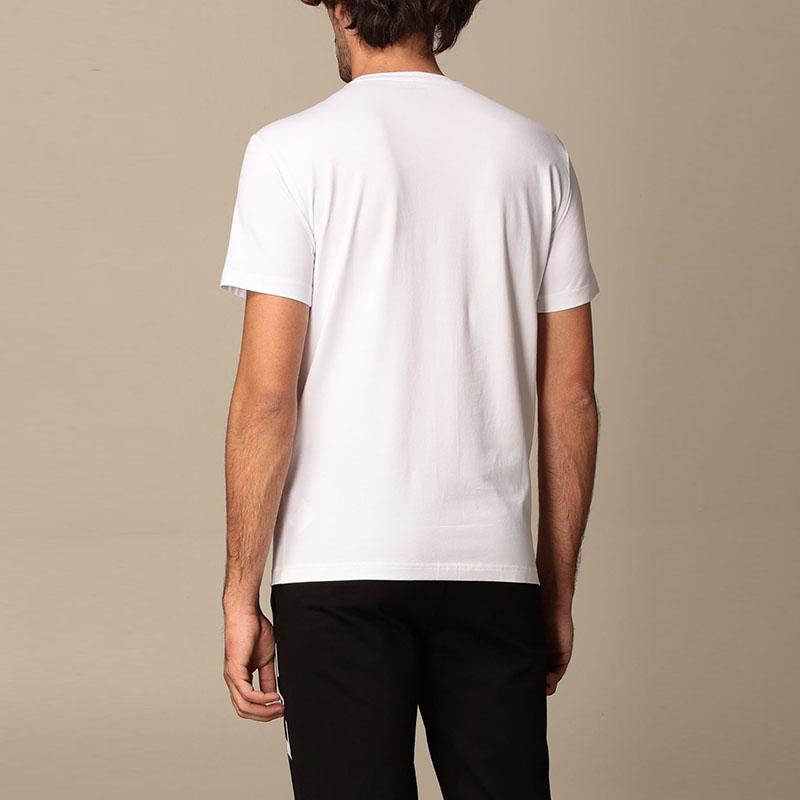 Emporio Armani EA7 Logo Letter Print Crew Neck Casual Short Sleeve Regular T-Shirt Men Tops White 3KPT62-PJ03Z-1100
