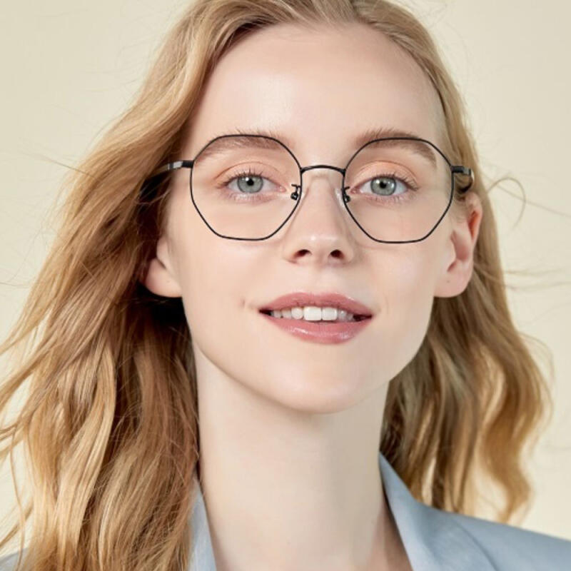 NeoRetro B2038 C3 Silver Black Blue Light Blocking Glasses
