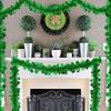 1pc St. Patrick's Day Shamrock Garland Irish Festival Restaurant Store Home Party Green Decoration Ribbon Hanging Decoration