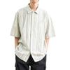 Roupas de verão masculinas camisa casual retrô estudante design de nicho solto divertido novo top masculino para uso ao ar livre