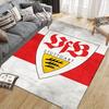 Kober s potiskem flanelu VfB Stuttgart, Dekorace na pohovku do obývacího pokoje a ložnice, Protiskluzová hrací flanelová podložka do herny